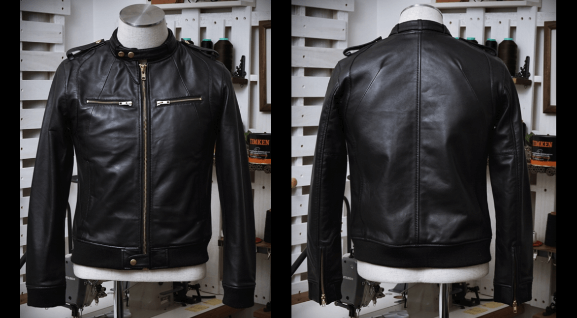 制作例 No 070 合皮 リメイク リブシングルライダース 1 0ミリ厚 ラム羊革 ブラック メンズ Starjis Leather Studio スタージス レザー スタジオ 制作例 No 070 合皮 リメイク リブシングルライダース 1 0ミリ厚 ラム羊革 ブラック メンズ Starjis Leather Studio スタージス レザー スタジオ