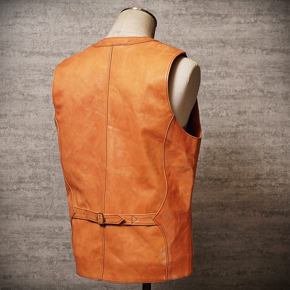 メンズの新喜皮革馬革 ベストのimage画像 制作例2288