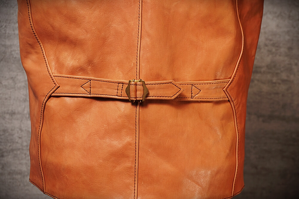 メンズの新喜皮革馬革 ベストのimage画像 制作例2288