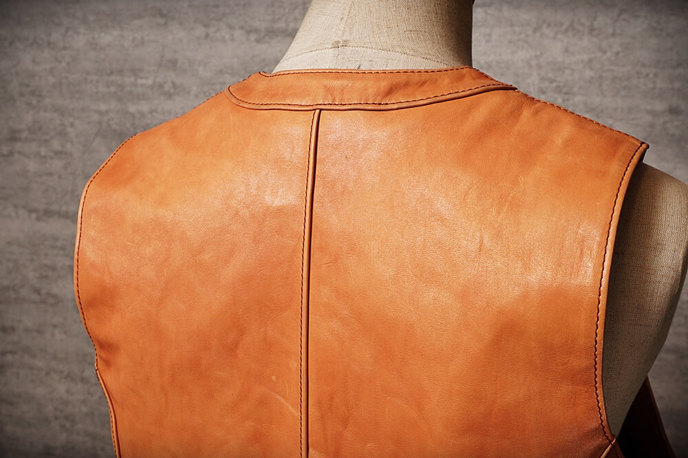 メンズの新喜皮革馬革 ベストのimage画像 制作例2288