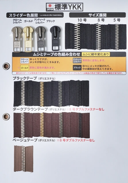 標準YKKのムシとテープ