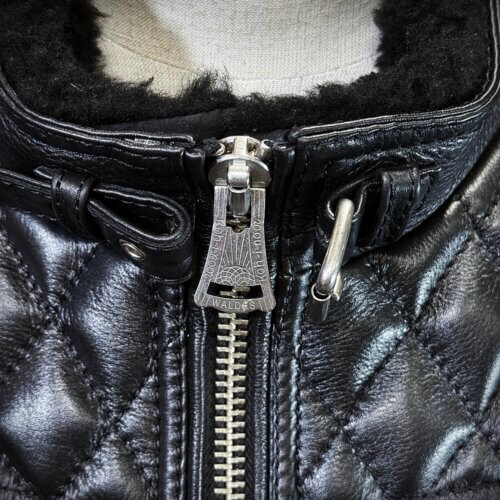 メンズのカウ牛革 立ち襟ライダースのimage画像 制作例6323