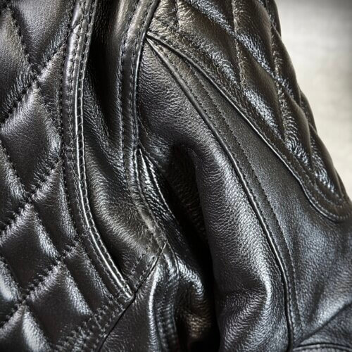 メンズのカウ牛革 立ち襟ライダースのimage画像 制作例6323