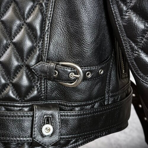 メンズのカウ牛革 立ち襟ライダースのimage画像 制作例6323