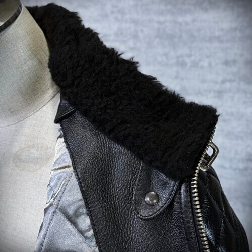 メンズのカウ牛革 立ち襟ライダースのimage画像 制作例6323