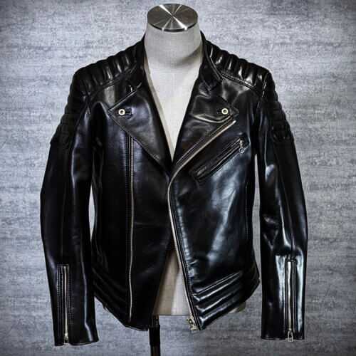 メンズのカウ牛革 セミダブルライダースのimage画像 制作例0325