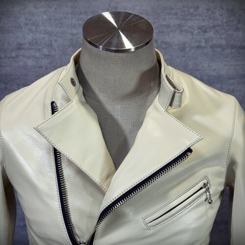 メンズのカウ牛革 セミダブルライダースのimage画像 制作例6317