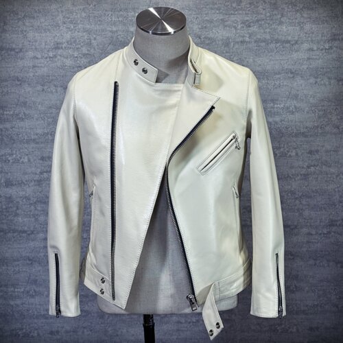 メンズのカウ牛革 セミダブルライダースのimage画像 制作例6317