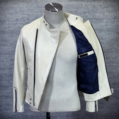 メンズのカウ牛革 セミダブルライダースのimage画像 制作例6317