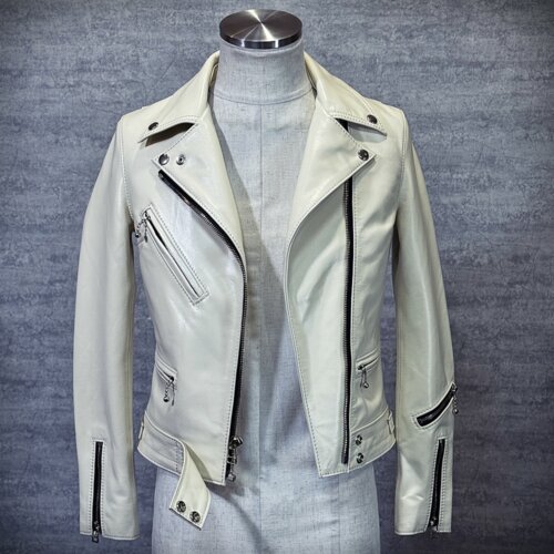 レディースのカウ牛革 ダブルライダースのimage画像 制作例5317