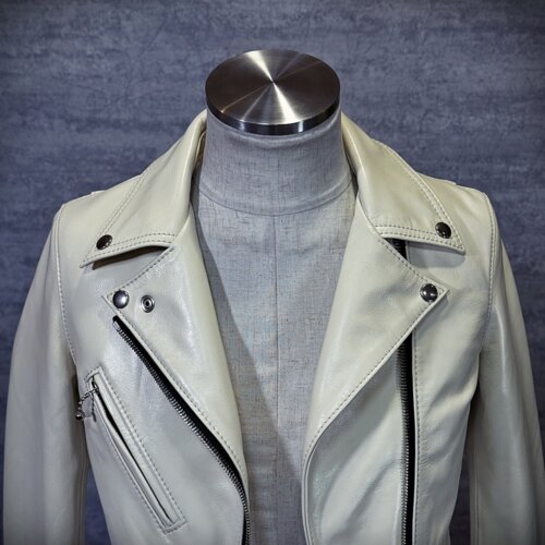 レディースのカウ牛革 ダブルライダースのimage画像 制作例5317