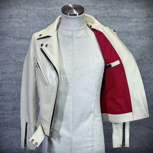 レディースのカウ牛革 ダブルライダースのimage画像 制作例5317