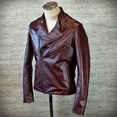 メンズのカウ牛革 セミダブルライダースのimage画像 制作例6327