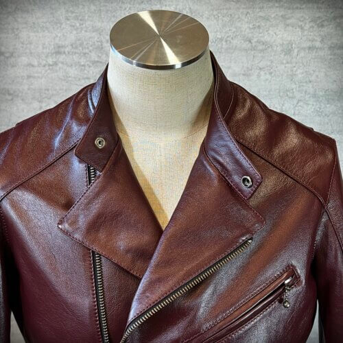 メンズのカウ牛革 セミダブルライダースのimage画像 制作例6327