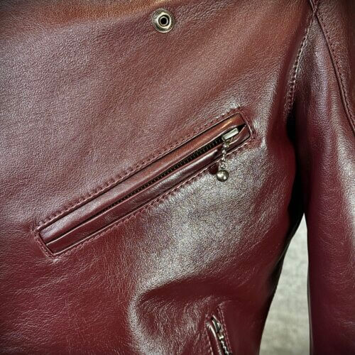 メンズのカウ牛革 セミダブルライダースのimage画像 制作例6327