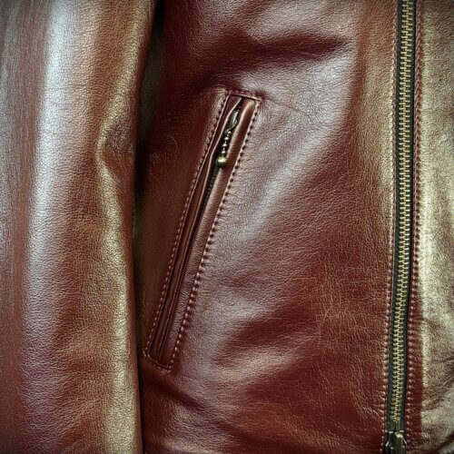 メンズのカウ牛革 セミダブルライダースのimage画像 制作例6327