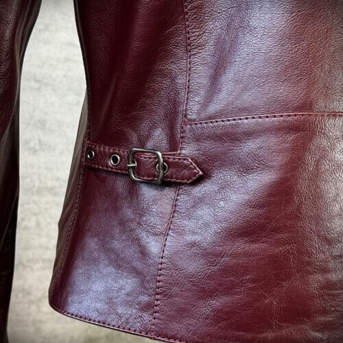 メンズのカウ牛革 セミダブルライダースのimage画像 制作例6327