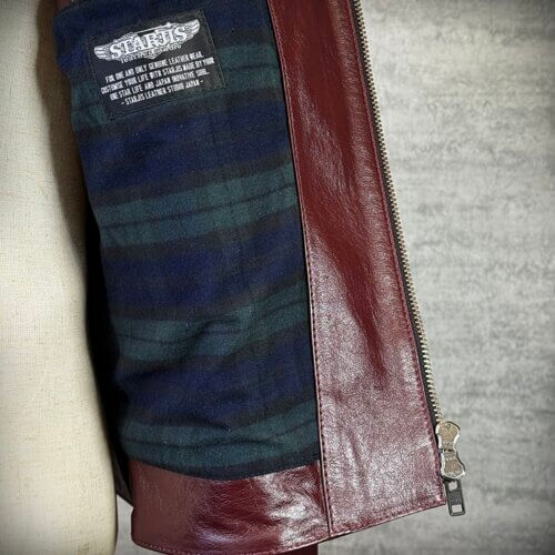 メンズのカウ牛革 セミダブルライダースのimage画像 制作例6327