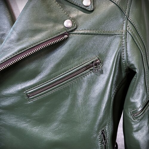 メンズのカウ牛革 ダブルライダースのimage画像 制作例6328