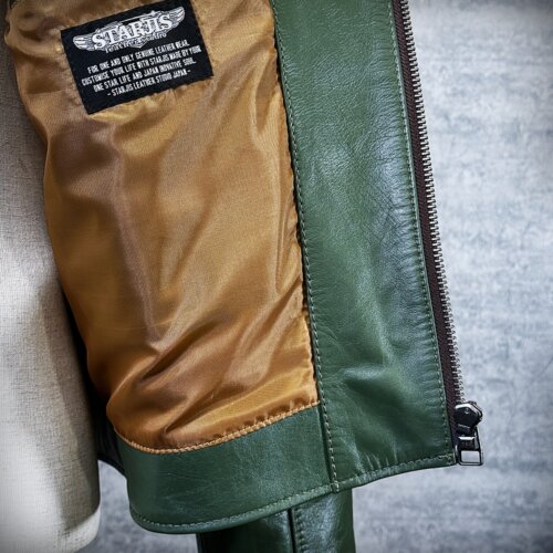 メンズのカウ牛革 ダブルライダースのimage画像 制作例6328