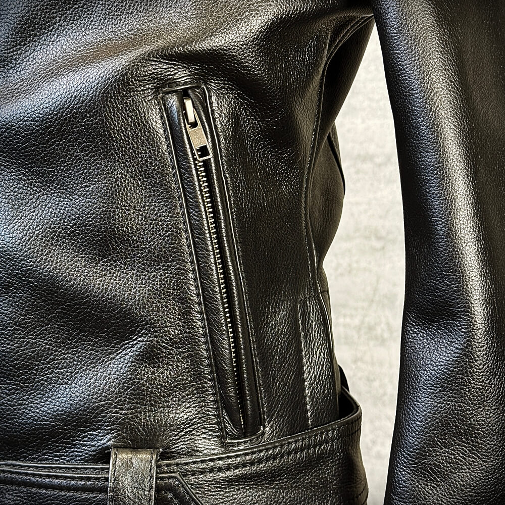 メンズのカウ牛革 ダブルライダースのimage画像 制作例1329