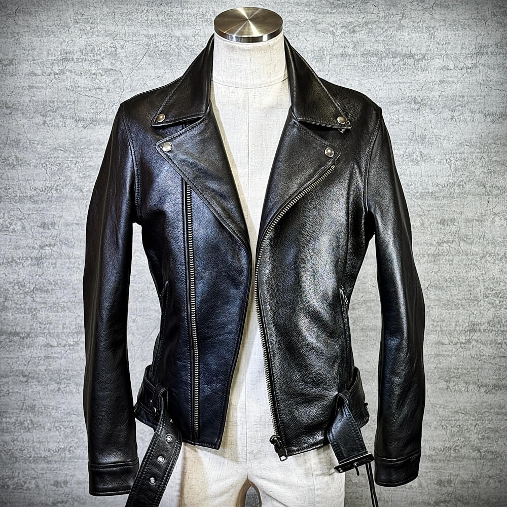 メンズのカウ牛革 ダブルライダースのimage画像 制作例1329