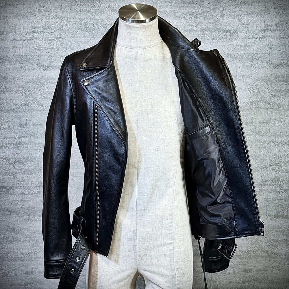 メンズのカウ牛革 ダブルライダースのimage画像 制作例1329