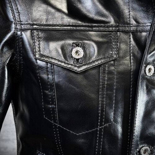 メンズのカウ牛革 Gジャンタイプのimage画像 制作例1328