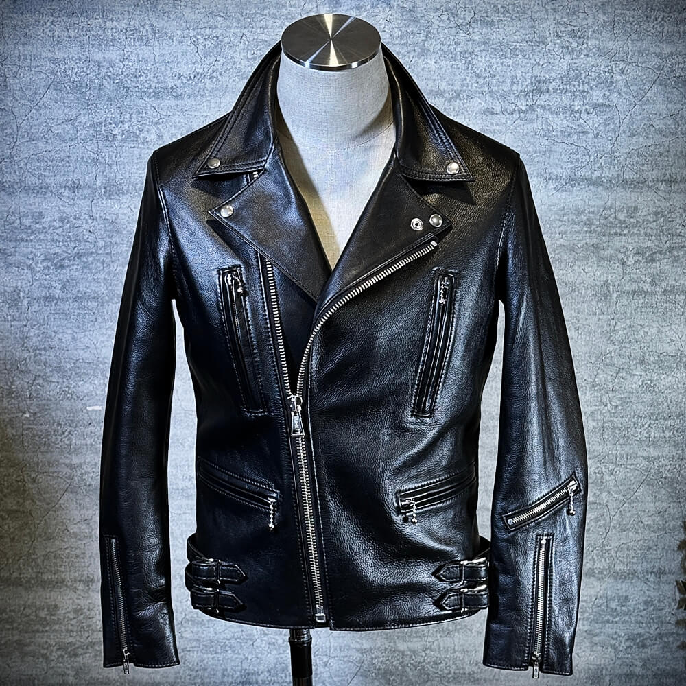 メンズのカウ牛革 ダブルライダースのimage画像 制作例5342