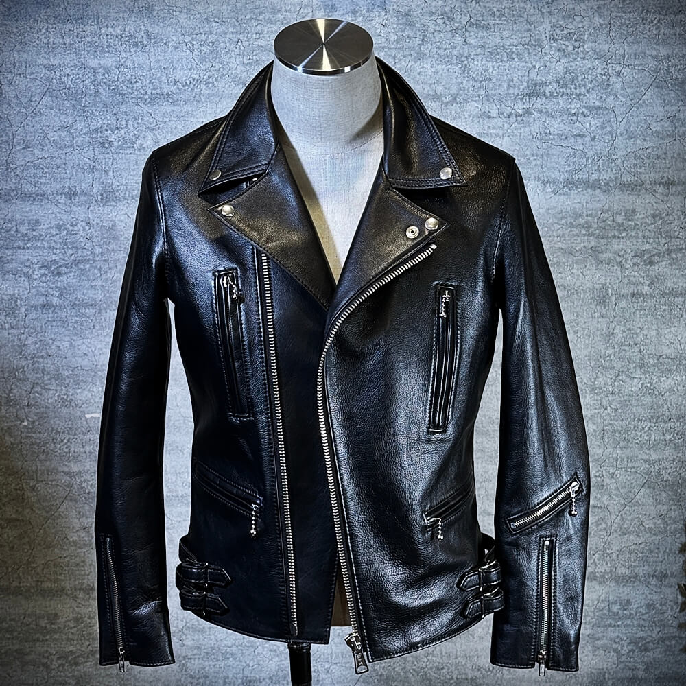 メンズのカウ牛革 ダブルライダースのimage画像 制作例5342