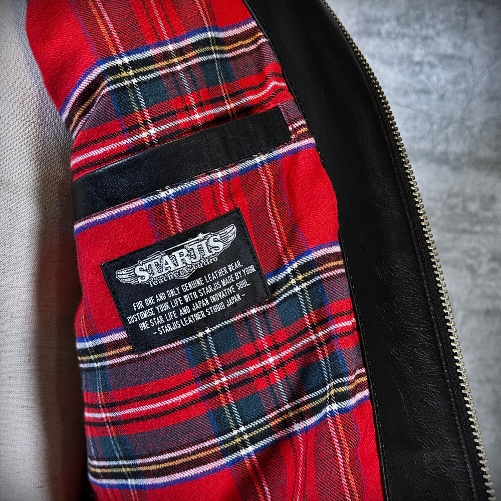 メンズのカウ牛革 ダブルライダースのimage画像 制作例5342