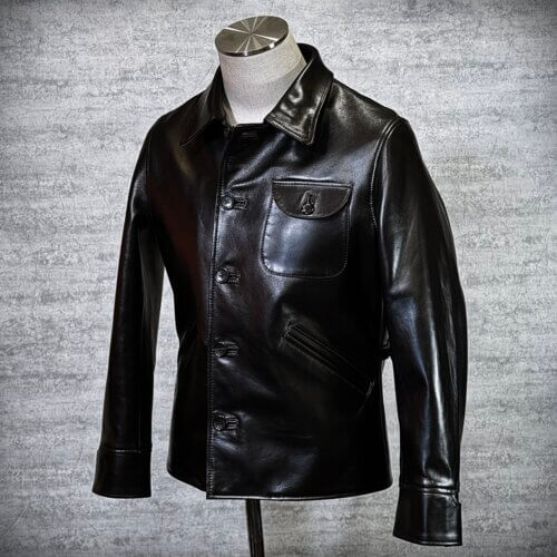 メンズのカウ牛革 カーコートのimage画像 製作例3292