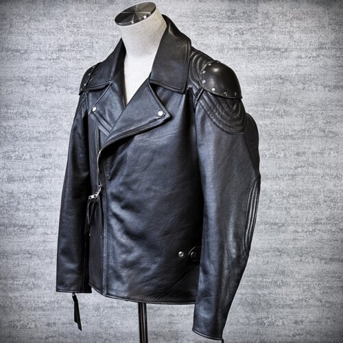 メンズのカウ牛革 マッドマックスダブルライダースの画像 制作例3310