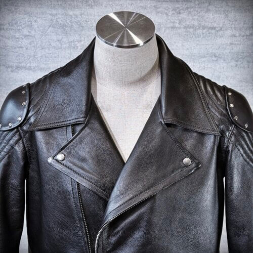 メンズのカウ牛革 マッドマックスダブルライダースの画像 制作例3310