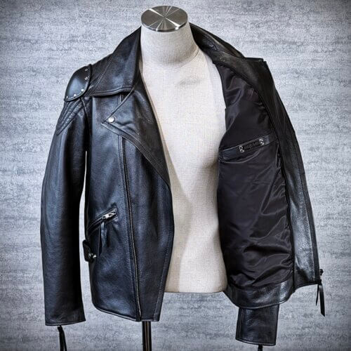 メンズのカウ牛革 マッドマックスダブルライダースの画像 制作例3310