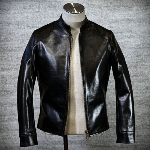 メンズのカウ牛革 シングルライダースのimage画像 制作例7319