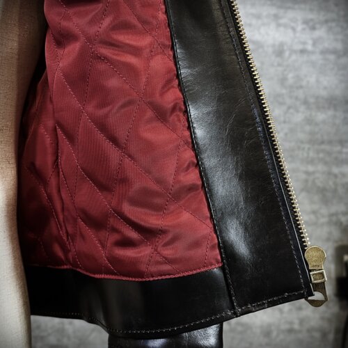 メンズのカウ牛革 シングルライダースのimage画像 制作例7319