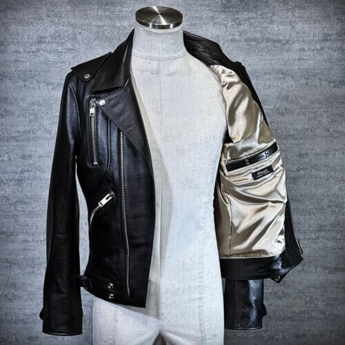 メンズのカウ牛革 ダブルライダースのimage画像 制作例9292