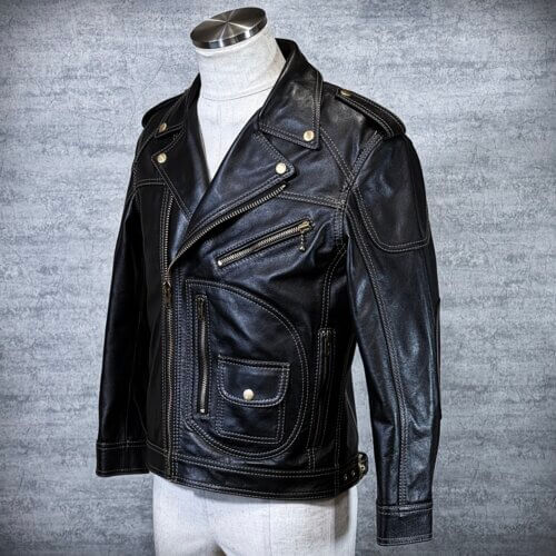 メンズのカウ牛革 ダブルライダースのimage画像 制作例2323