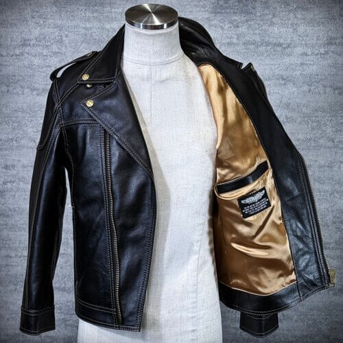 メンズのカウ牛革 ダブルライダースのimage画像 制作例2323