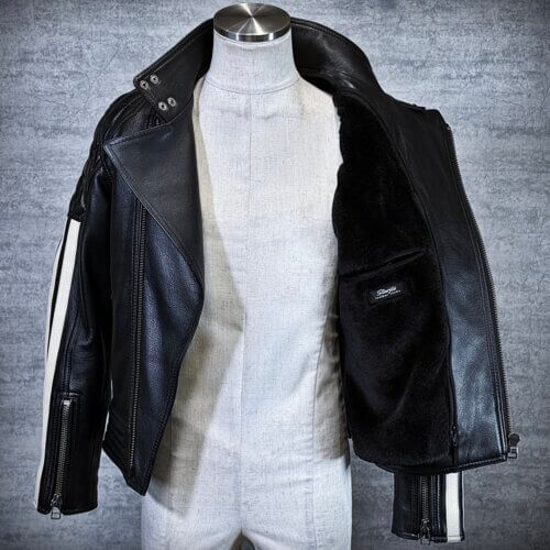 メンズのカウ牛革 セミダブルライダースのimage画像 制作例6325