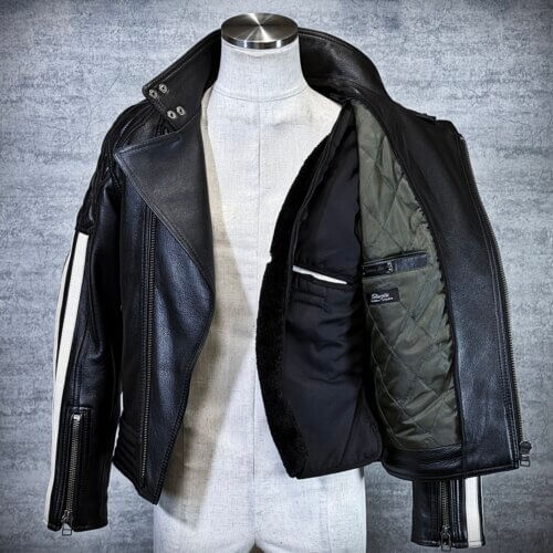 メンズのカウ牛革 セミダブルライダースのimage画像 制作例6325