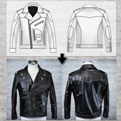 ダブルライダース】Dポケット | 79,200円からオーダーメイドの革ジャン