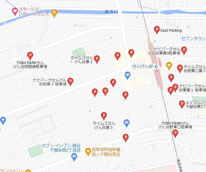 駐車場の地図