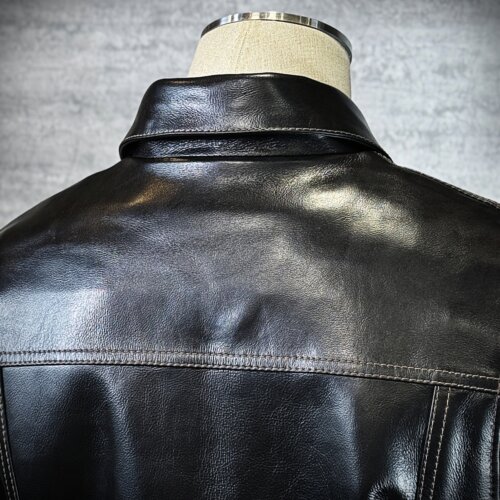 メンズのカウ牛革 Gジャンタイプのimage画像 制作例7325