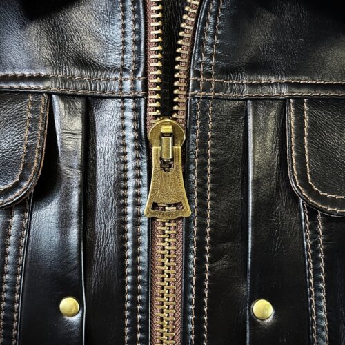 メンズのカウ牛革 Gジャンタイプのimage画像 制作例7325