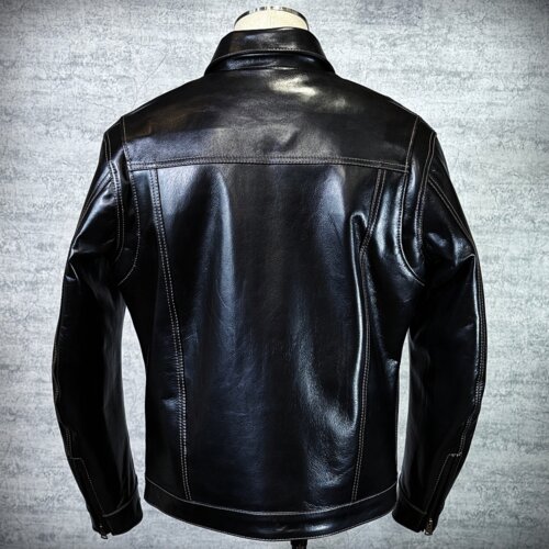 メンズのカウ牛革 Gジャンタイプのimage画像 制作例7325